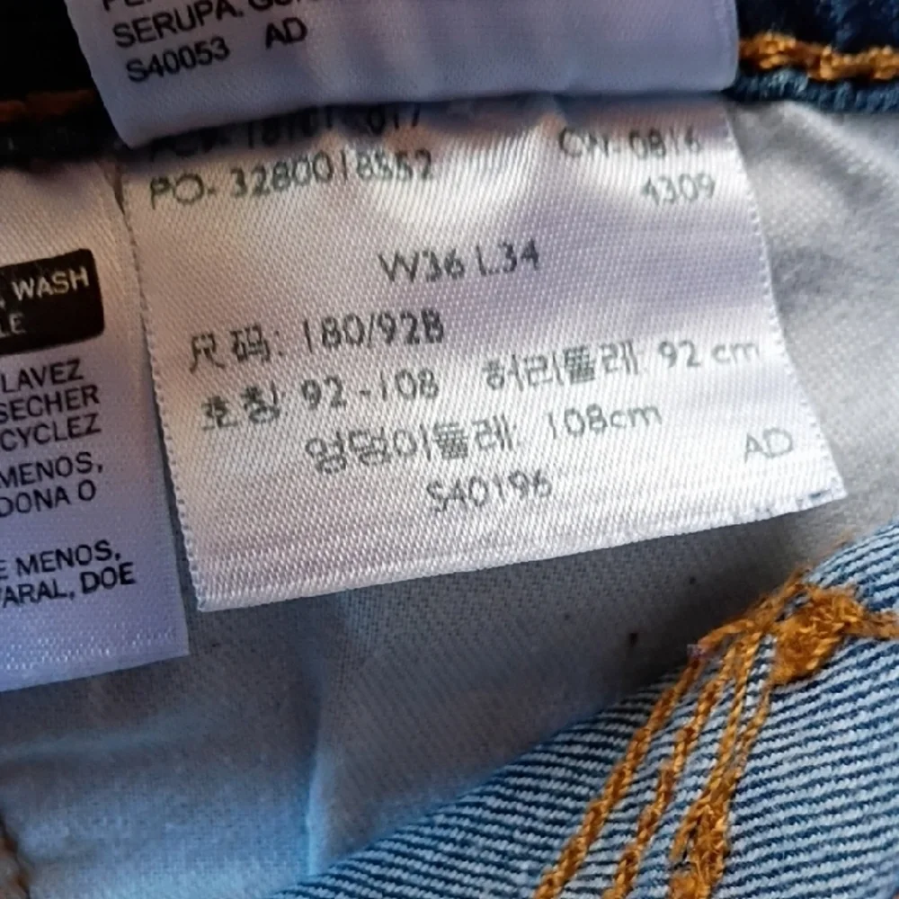 Levi's Classic Fit Straight Leg Men's Blue Jeans Size 36 X 34